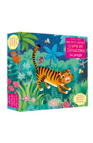 La jungle : livre et 3 puzzles