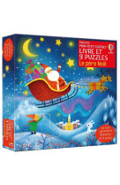 Le pere noel - mon petit coffret livre et 3 puzzles