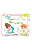 Les livres-ardoises - mes lettres rugueuses montessori