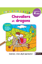 Coloriages malins chevaliers et dragons