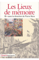 Les lieux de memoire tome 3