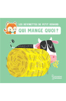 Qui mange quoi ? - les devinettes de petit renard