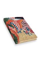 Carnet hazan effet soie. hokusai phenix