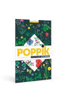 Poppik les fleurs - 1 poster + 72 stickers repositionnables