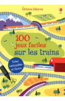 100 jeux faciles sur les trains - fiches n ttoyables et feutre