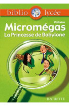 Bibliolycée - micromegas - princesse de babylone, voltaire