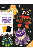 Monstres articulés à gratter - pochette avec accessoires