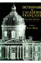 Dictionnaire de l'academie francaise, tome 2 - eoc - map