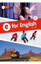 E for english 4e - anglais ed.2013 -  manuel + dvd-rom