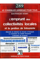 L'emprunt des collectivités locales et la gestion de trésorerie