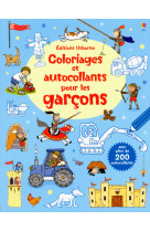 Coloriages et autocollants pour les garçons