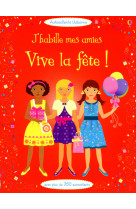 J'habille mes amies - vive la fête ! - autocollants usborne