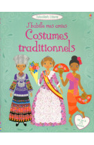 J'habille mes amies - costumes traditionnels - autocollants usborne