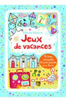 Boîte de fiches jeux de vacances