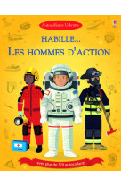 Habille... les hommes d'action et dans le feu de l'action - autocollants usborne