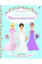 J'habille mes amies - elles se marient ! - autocollants usborne