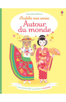 J'habille mes amies - autour du monde - autocollants usborne