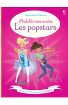 J'habille mes amies - les popstars - autocollants usborne