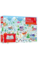 Les labyrinthes de noël - coffret livre et puzzle