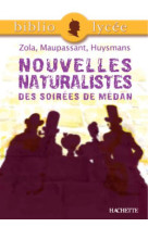 Bibliolycée - nouvelles naturalistes des soirées de médan, emile zola, guy de maupassant, joris-karl