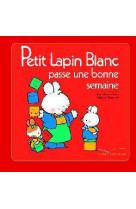 Petit lapin blanc passe une bonne semaine