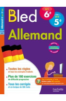 Cahier bled allemand niveau a1 : 6e lv1 / 5e lv2