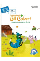 Premières lectures cp1 les enquêtes de bill colvert - mystère et grains de riz