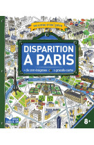 Disparition à paris - livre avec carte