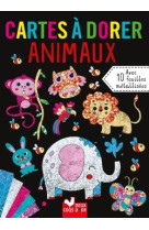 Cartes à dorer - animaux