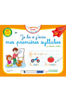 Je lis et j'écris mes premières syllabes avec sami et julie - début de cp (livre-ardoise)