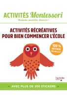 Montessori - activités récréatives pour bien commencer l'école