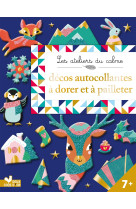 Décorations autocollantes à dorer et pailleter - pochette avec accessoires