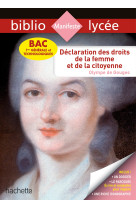 Bibliolycée - déclaration des droits de la femme et de la citoyenne, olympe de gouges - bac 2023