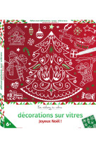 Décorations sur vitres joyeux noël ! - boîte avec accessoires