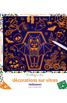 Décorations sur vitres halloween - boîte avec accessoires