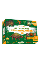 Je découvre les dinos - coffret avec lampe et kit excavation