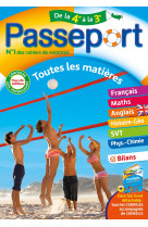 Passeport - toutes les matières - de la 4e à la 3e - cahier de vacances 2024