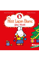 Petit lapin blanc fête noël