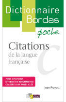 Dictionnaire poche citations de la langue française