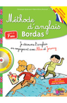 Méthode d'anglais bordas à partir de 7 ans avec un cd audio