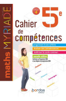 Myriade maths 5e 2019 cahier de compétences élève