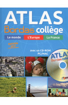 Atlas bordas collège + cd édition 2017 grand public