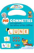 J'aime la maternelle - 140 gommettes pour apprendre les lettres et les chiffres les petits héros