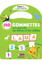 J'aime la maternelle - 140 gommettes pour apprendre les lettres et les chiffres les animaux du zoo