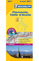 Carte départementale piemonte, valle d'aosta