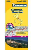 Carte départementale umbria, marche