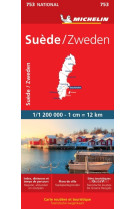 Carte nationale suede / zweden