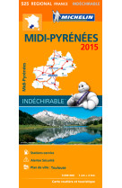 Carte régionale midi-pyrénées 2015