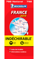 Carte nationale france 2015 - indéchirable