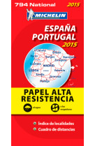 Espana, portugal 2015 - papel alta resistencia / espagne, portugal 2015 - indechirable